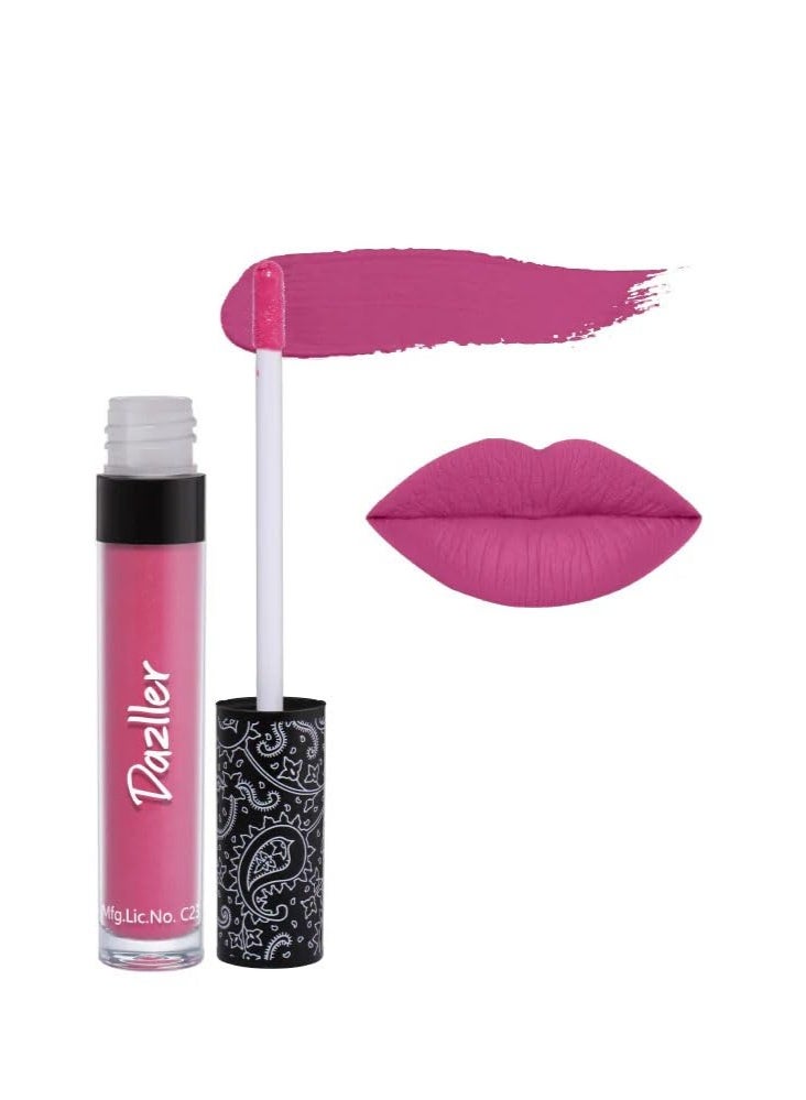 DAZLLER All Day Lipcolour|Moisturizing Kokum Butter|Non-Transfer & Smudge-Proof|8Hr Stay|Matte Liquid Lipstick for Women|QDlc023 Melon Mambo|6G - Image 1